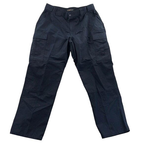 5.11 Tactical Mens Ripstop Cargo Pants Size XL Straight Leg Outdoors Navy Blue - Picture 1 of 16